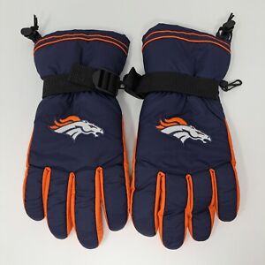 Bronco Reebok Gloves Adult Mens Extra Large XL Team Apparel NFL Winter 