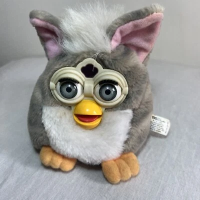 Vintage Furby Buddies Bean Filled Plush Toy 1999 Tiger 4” - Image 1 of 4