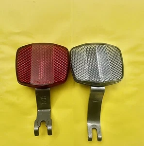 Vintage Cat Eye RR-270-WZ Rear/Front Brake Mount Road Bike Reflector Set 70s-80s - Picture 1 of 3