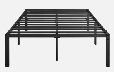 Plataforma de marco de cama de metal de 18" soporte de listones de acero de alta resistencia sin necesidad de resorte de caja Foto 1 de 4