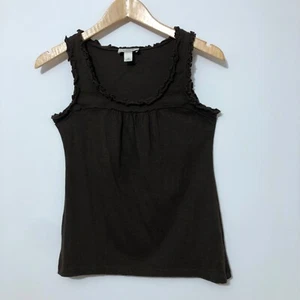 Ann Taylor LOFT Petite Womens Ruffle Tank Top Size XSP Orig $49! Summer Casual - Picture 1 of 6