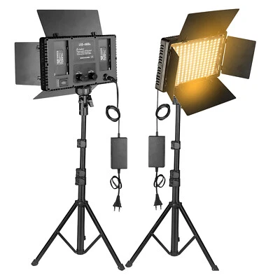 50W LED Video Light Photo Studio Lamp Photography Panel Lighting with Stand - Image 1 of 4