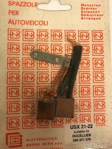 Set of Brushes (Coal) USX21-22 Ducellier for Renault 9-12-18, Peugeot, Fiat - Picture 1 of 1