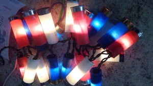 red white and blue shotgun shell lights 20 lights - Picture 1 of 2