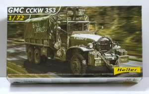 HELLER USATO 1:72 KIT CAMION MILITARE GMC CCKW 353 lunghezza 9,6 cm ART 79996 - Foto 1 di 3