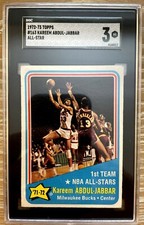 1972-73 Topps Kareem Abdul-Jabbar #163 All-Star! Kareem v. Wilt classic!  NBA75