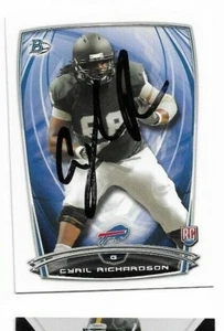 2014 Bowman CYRIL RICHARDSON Signed Card autograph BILLS RC BAYLOR - Picture 1 of 1