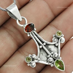 Oval Citrin Massiv Sterling Silber Geburtstag Jubiläum Hochzeit Anhänger Schmuck - Bild 1 von 8