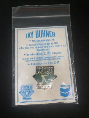 Jay Buhner Seattle Mariners ~Chevron Collector's Pin - Image 1 of 2