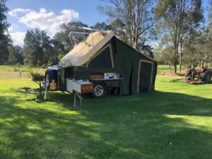 Camper trailer , Trailer Dimensions 9x6 ft plus Draw Bar , Fold out 10x6 ft - Picture 1 of 7