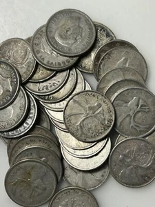 Old Man Duffy’s $10 mix silver 80% Canada 6oz Net Roll/40! Some king Geo Free SH - Picture 1 of 5