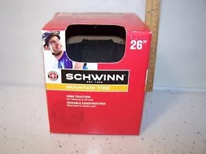 NEW Schwinn 26” x 2” Mountain Bike Tire Steel Bead Construction Black - Picture 1 of 2