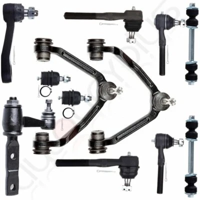 Kit de extremidades de haste de amarração de braço de controle de suspensão 12 peças para 1997-2003 Ford F150 Expedition - Imagem 1 de 4