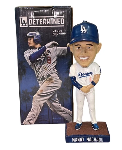New Box NIB Los Angeles Dodgers Manny Machado Fan Appreciation Day Bobblehead Cover