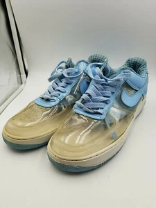 NWD:NIKE AIR FORCE 1 PREMIUM CLEAR/ HRBR BLUE 313641-941 MEN'S SIZE: 9.5 - Picture 1 of 5