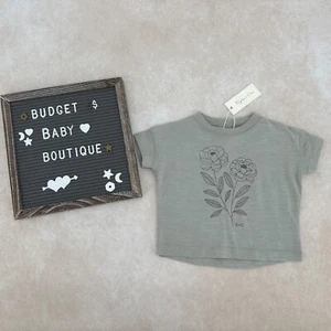 NWT RYLEE + CRU Peony Boxy Tee Shirt Size 3-6 Months - Picture 1 of 3