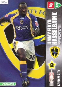JIMMY FLOYD HASSELBAINK, CARDIFF CITY, PANINI, 2008 COCA-COLA CHAMPIONSHIP CARD. - Picture 1 of 2