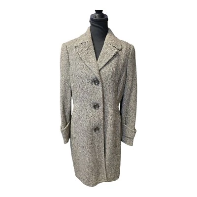 Gabardina clásica negra mediana Style & Co nueva sin etiquetas para mujer Foto 1 de 4