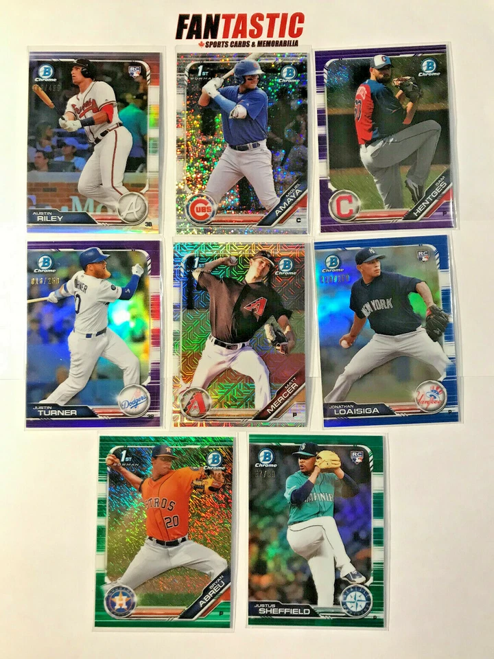 2019 Bowman Chrome PARALLEL Card YOU PICK Purple Shimmer, Mojo - Image 1 of 1