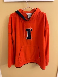 COLUMBIA PULL OVER HOODIE JACKET FIGHTING ILLINI - ILLINOIS- Mens XL - Picture 1 of 4