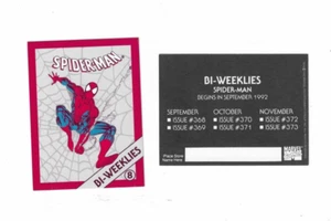SPIDER-MAN BI-WEEKLIES Checklist Promo Card ~ Marvel Comics @1992 - Picture 1 of 1