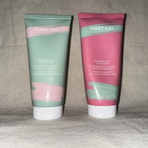 NEW Mary Kay Rosemary Mint Foot Scrub & Lotion DUO – Exfoliate + Hydrate $1 Ship - Picture 1 of 6