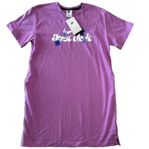 Nike Girls Large Dress Sportswear Cotton Rush Fuchsia msrp $50 New - Picture 1 of 6