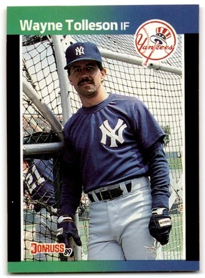 1989 Donruss Wayne Tolleson New York Yankees #659 - Image 1 of 2