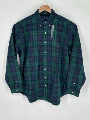Polo Ralph Lauren Mens Sz XLT Blue Green Plaid Long Sleeve Shirt X3 - Image 1 of 4