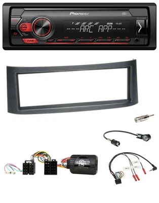 Pioneer DAB 1DIN MP3 Lenkrad USB Autoradio für Smart ForFour W454 2004-2006 schw - Bild 1 von 4