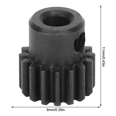 48P Metal Pinion Motor Gear Set 16T AntiRust Fit For 1/10 1/16 Model RC Car SC - Image 1 of 4