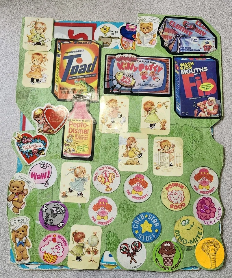 Vintage Sticker Collection Pages Stickers Wacky Packages Scratch N Sniff Rare - Image 1 of 4