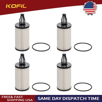 Filtro de aceite 4 piezas OX814D 27618009 para Mercedes Benz E400 GL550 ML350 SL400 nuevo Foto 1 de 4