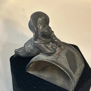 Antique Napkin Ring  Boy James W. Tufts #1622 No Whistle Quadruple Silverplate - Picture 1 of 5