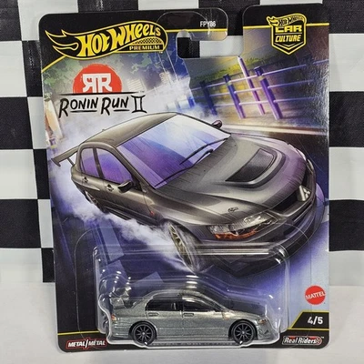 Hot Wheels Car Culture Ronin Run II #4 2025 Lancer Evolution IX PLATA FSC Nip Foto 1 de 4