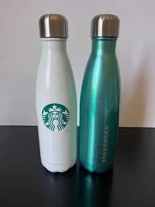 Sip by Swell Starbucks Collab 2er Set Edelstahl Trinkflaschen weiß grün - Bild 1 von 4