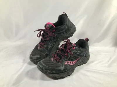 Saucony Eclipse TR3 Black & Pink Lace-Up Sneakers Womens US 7.5 UK 5.5 EU 38.5 - Image 1 of 4