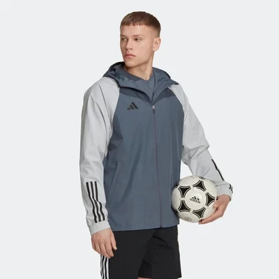 NWT $100 Adidas Tiro 23 Competition All-Weather Jacket Soccer Onix Grey Men's XL - Image 1 of 4