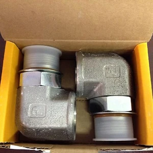 2 PARKER 90 DEGREE STREET ELBOW 16AOEG5-S V0894 HYDRAULIC FITTING 1-5/16"  NEW - Picture 1 of 2