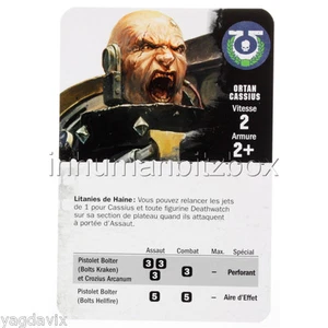 DO40 CARTE ORTAN CASSIUS (FR) DEATHWATCH OVERKILL WARHAMMER BITZ W40K - Picture 1 of 1