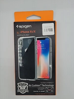 Spigen iPhone Xs/X Ultra Hybrid Phone Case Crystal Clear - Image 1 of 2