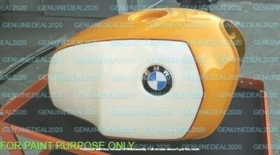 BMW R100S R100CS R100RS R100RT acero pintado amarillo y blanco tanque de combustible de gasolina Foto 1 de 4