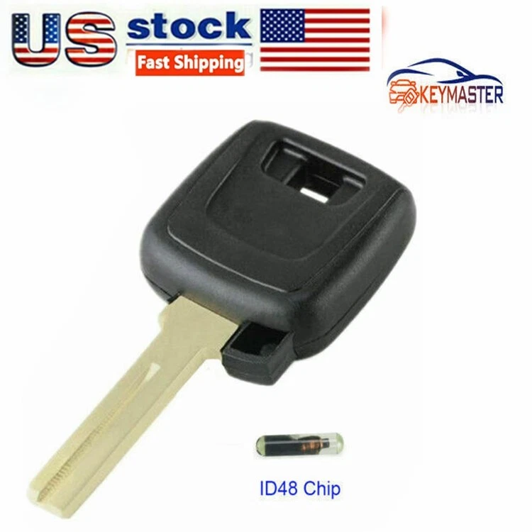 Llavero transpondedor sin cortar para chip VOLVO S80 S60 V70 XC70 XC90 1999-2013 ID48 Foto 1 de 1