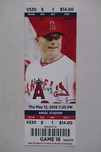 ANGELS VS CARDINALS 5/12/2016 FULL TICKET ~ ALBERT PUJOLS CAREER HR #567 - Picture 1 of 1