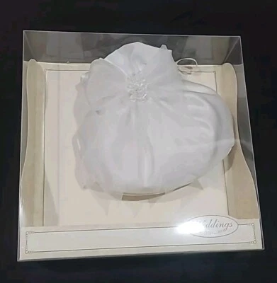 Bolso de boda nupcial de Amscan cordón blanco satinado - apreciado ramo  Foto 1 de 3