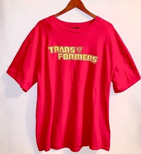 Vintage Transformers T-Shirt Tee Single Stitch Men’s XL Red VTG 1999 90s - Picture 1 of 12