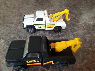Vintage Tonka Corp  Tow Truck Made in USA 1980s Lot of 2 Ernest Holmes Wrecker.  - Image 1 of 4