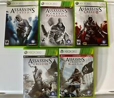 Assassins Creed 1, 2, 3, 4 schwarze Flagge Enthüllungen SET Paket XBOX 360 CIB SAUBER!