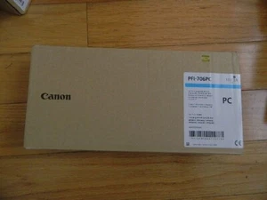 2020 Genuine Canon 700ml Photo Cyan Ink Tank PFI-706PC IPF8300/IPF9400 NEW SEALE - Photo 1/1