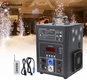750W Cold Spark Machine Firework Sparkle Machine DMX512 DJ Stage Effect Black - Picture 1 of 9